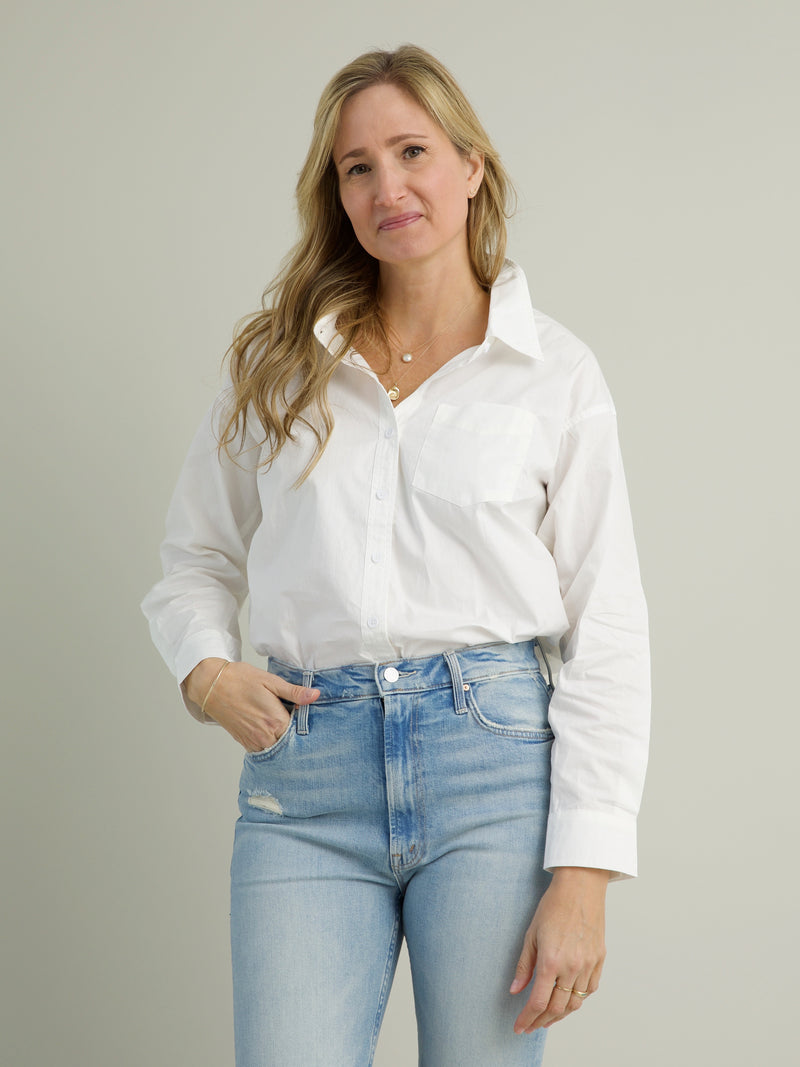 Poplin White Shirt