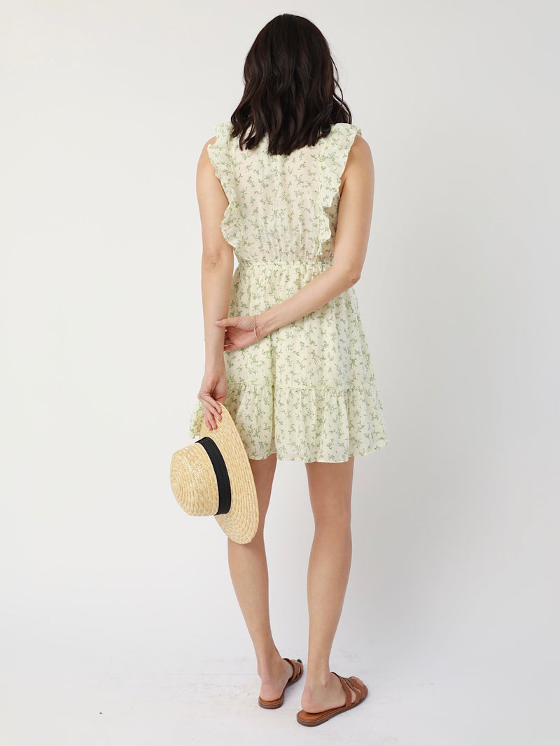 Lex Floral Dress in Ivy