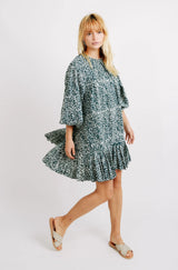 Mirth Somerset Drop Waist Dress in Forest