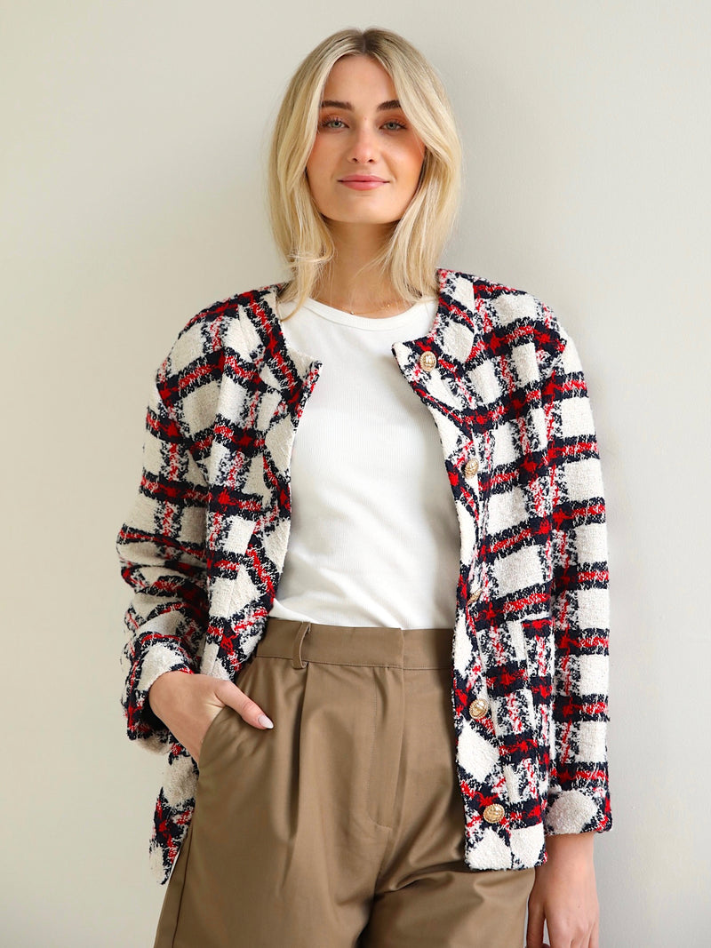 Madeline Plaid Jacket