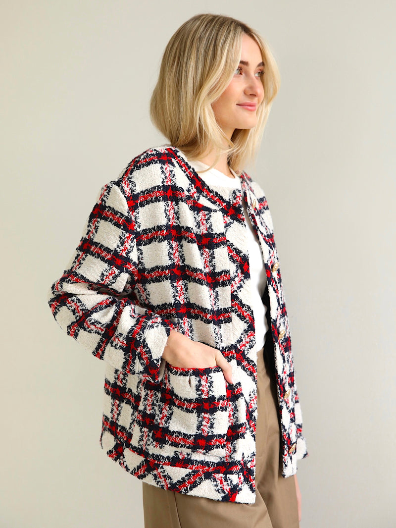 Madeline Plaid Jacket