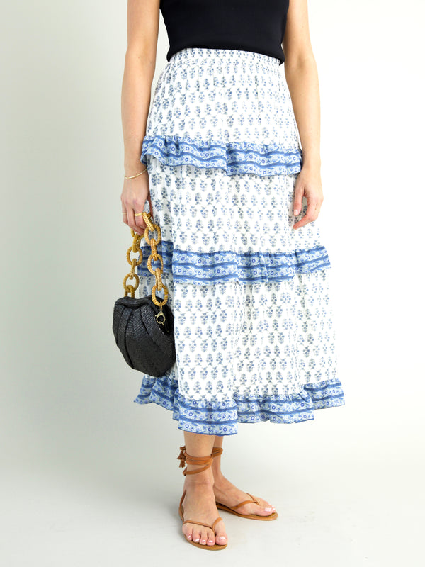 Provence Blues Skirt