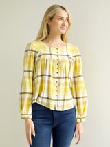 Felicity Plaid Blouse