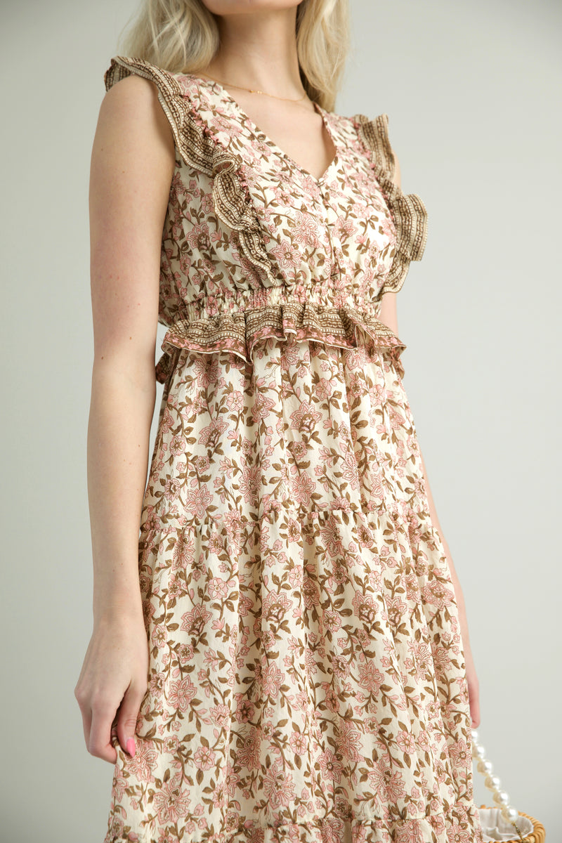 Simone Ruffle Dress