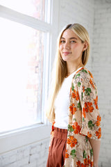 Orange Blossom Kimono