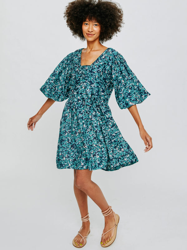 Mirth Naples Short Dress in Midnight Coral