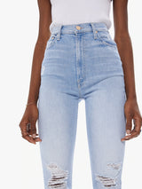 Mother Denim Rider Ankle Fray- Island Afterhours